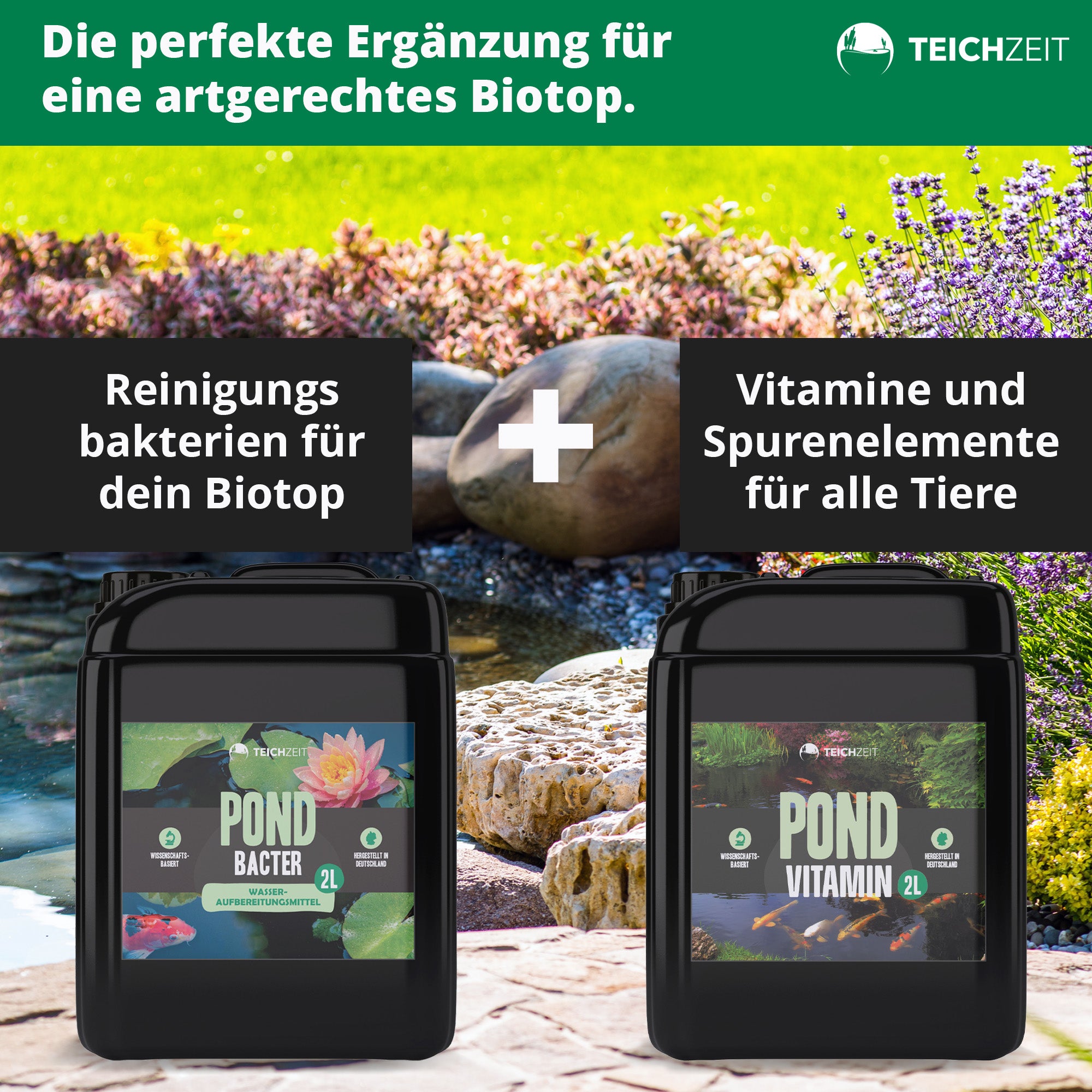 Teichzeit Pond Bacter - 2L Teichstarter Bakterien