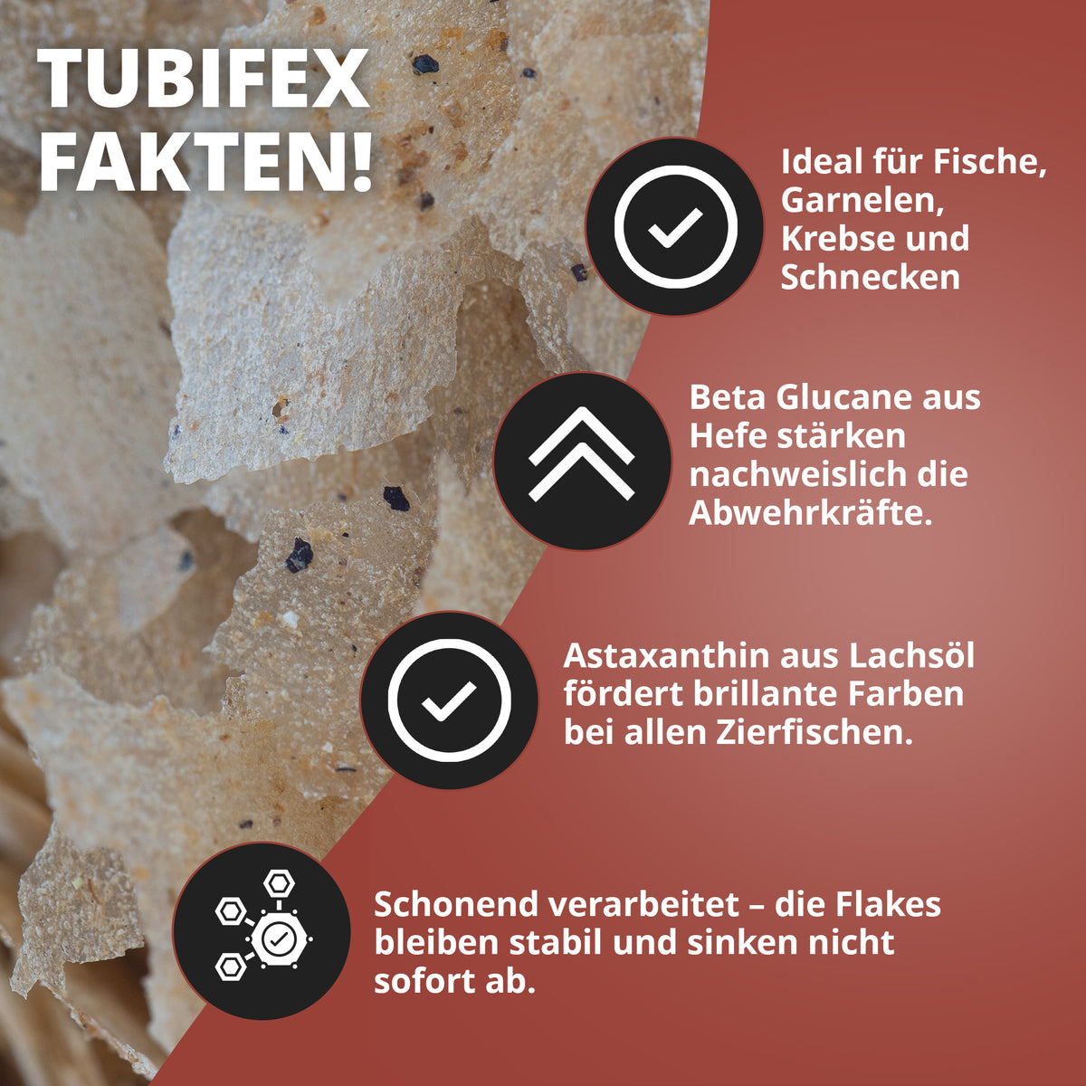 NatureHolic Pure Flakes - Tubifex - 250ml