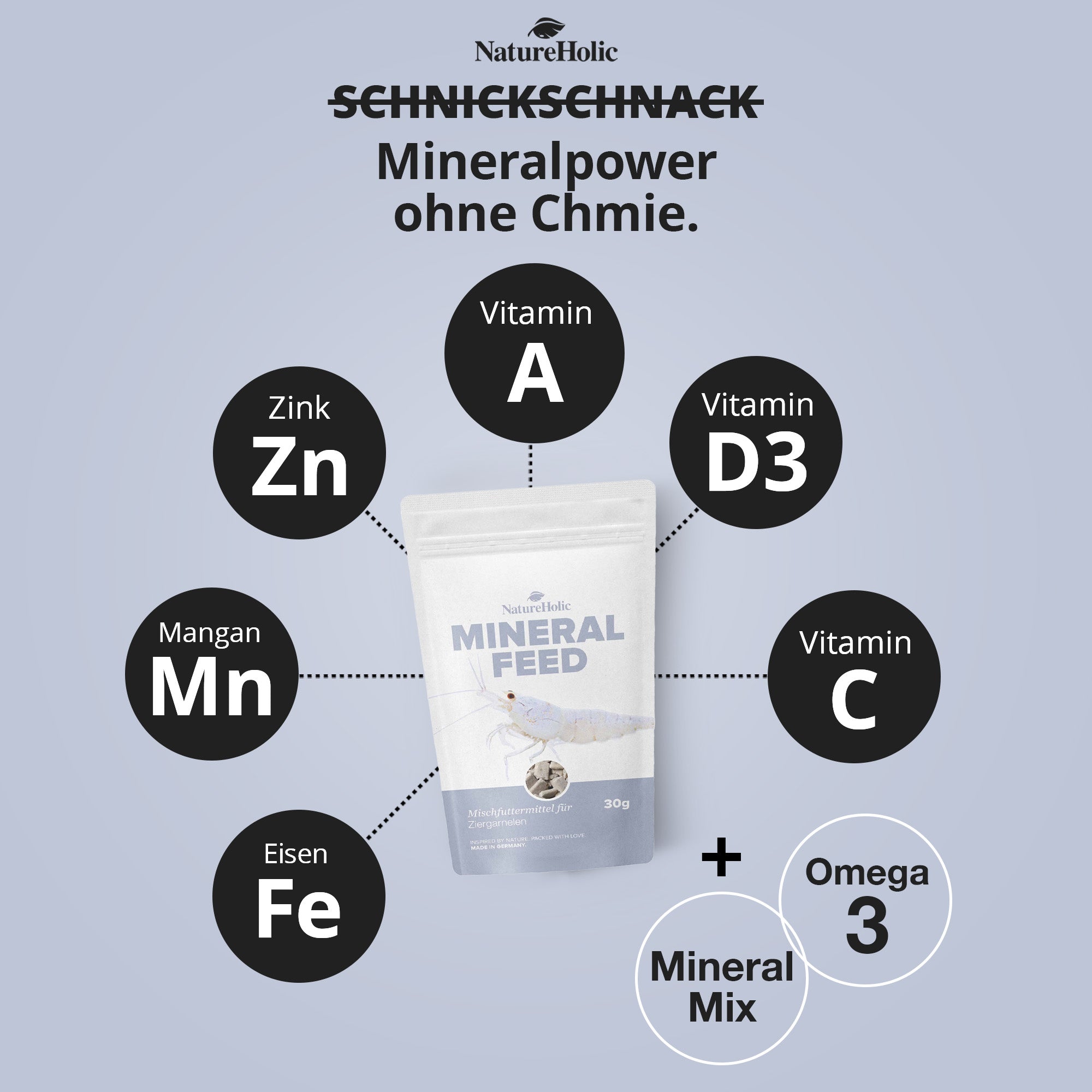 NatureHolic - Mineralfeed Garnelenfutter - 30g