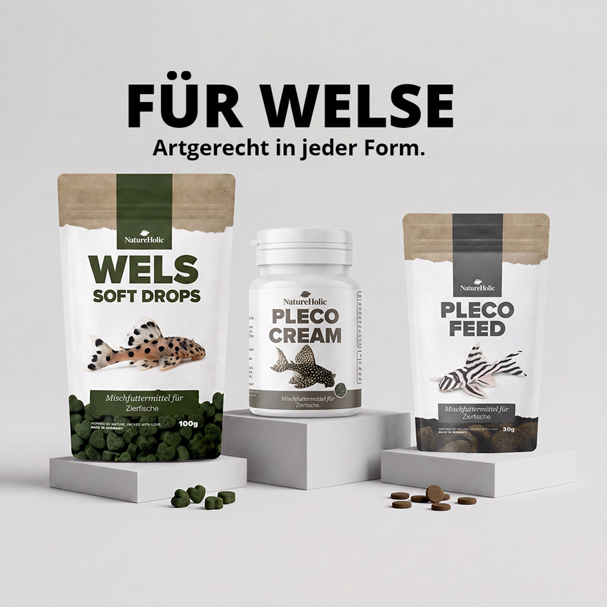 NatureHolic Wels Soft Drops —Softes Futter für Welse 100 g