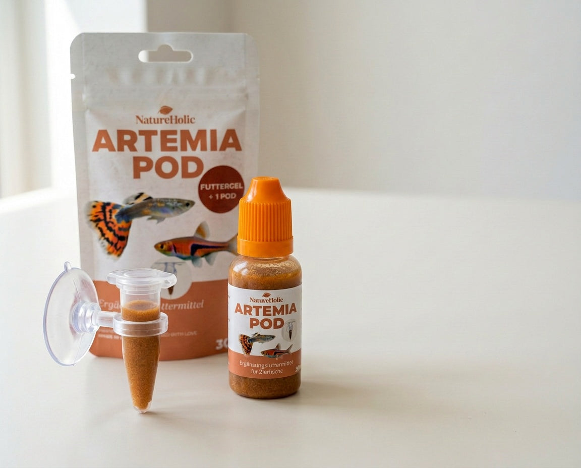 NatureHolic - ArtemiaPod 30 g - Futtergel mit Pod für Zierfische