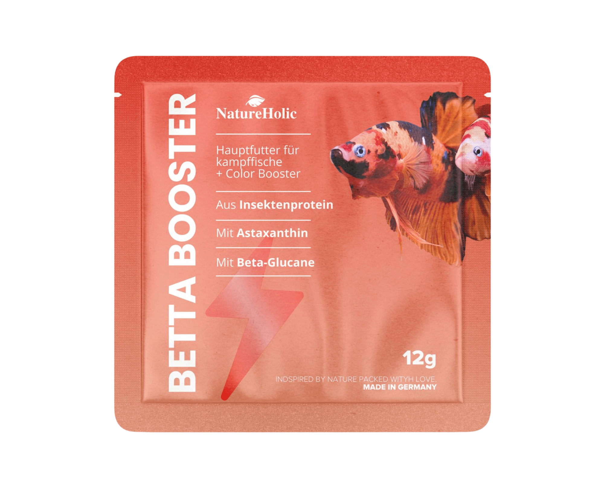 NatureHolic Betta Booster - Kampffisch Futter - 12g
