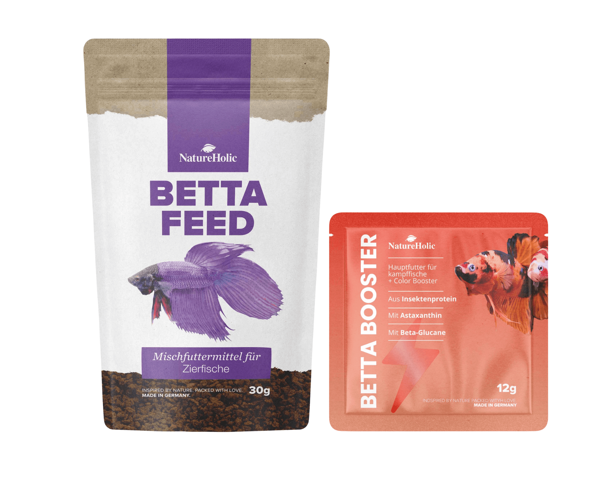 Kampffisch Futter Set - Gesunde Ernährung für alle Bettas / Betta splendens - Für eine artgerechte Kampffisch Haltung im Aquarium