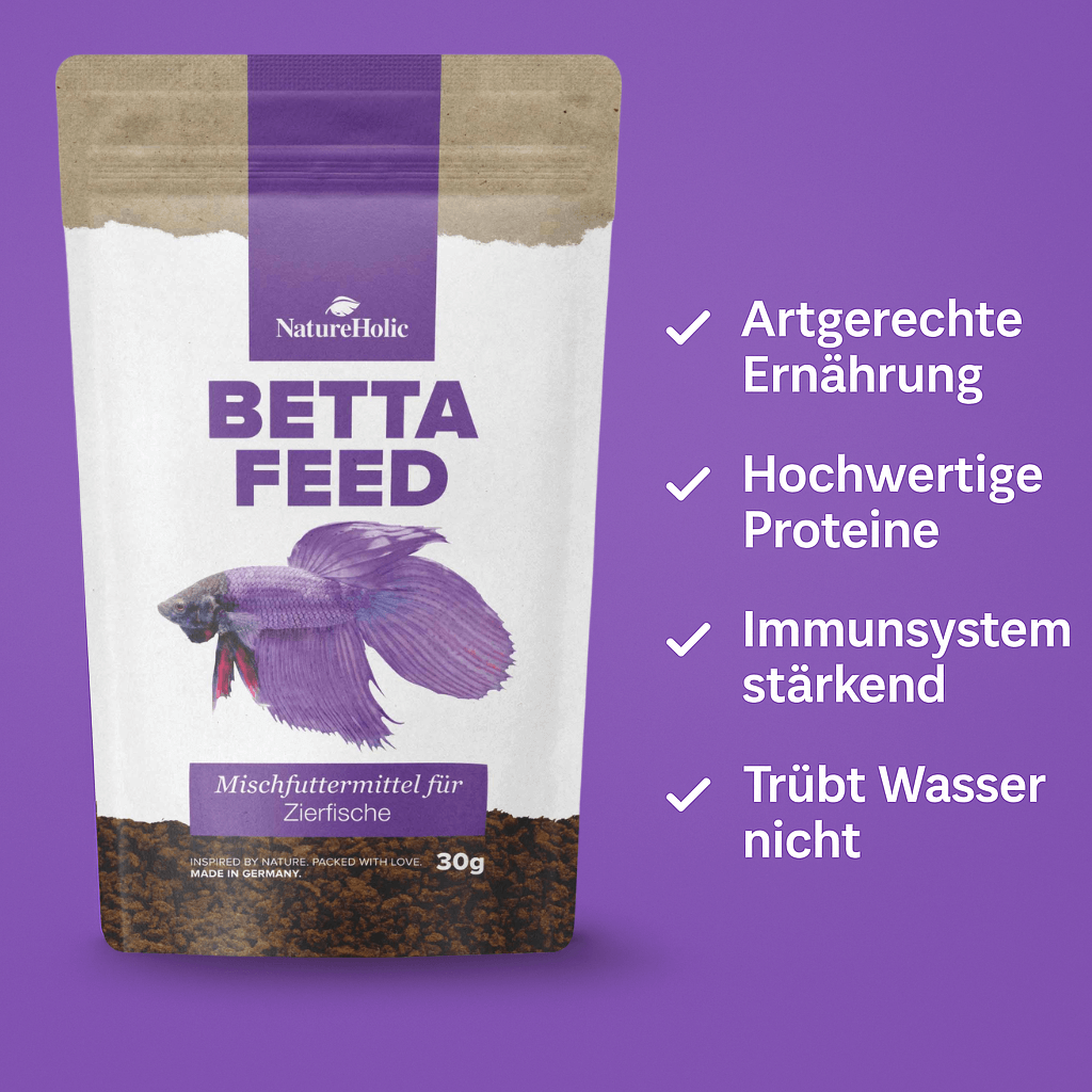Kampffisch Futter Set - Gesunde Ernährung für alle Bettas / Betta splendens - Für eine artgerechte Kampffisch Haltung im Aquarium