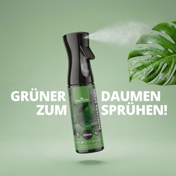 NatureHolic - Blattpflege-Set - Pflegehandschuhe + Blattspray 250 ml