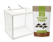 Aufzucht Set Kleine Zierfische - Youngfeed + Laich & Aufzuchtkasten 17x13x15cm