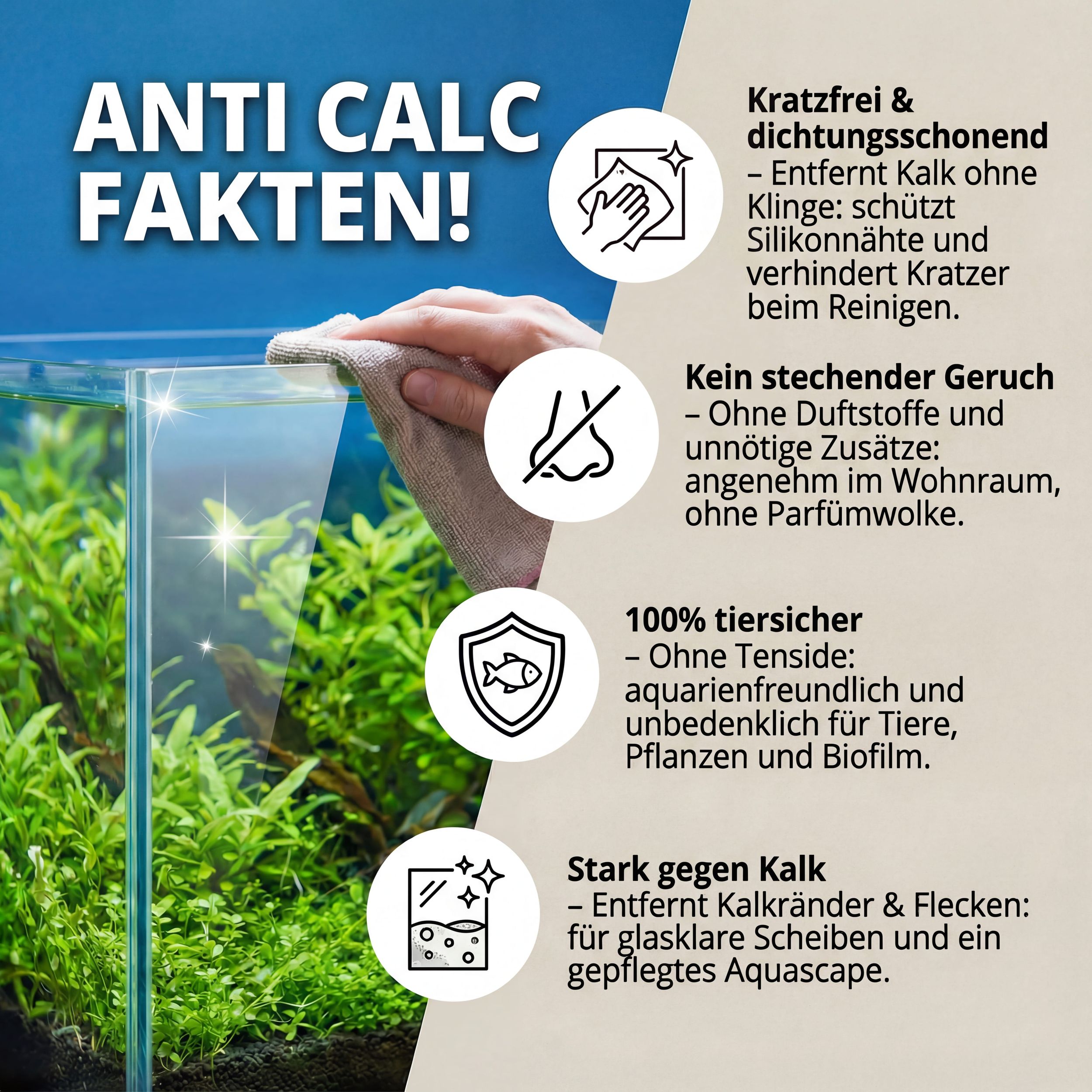 Kalkreiniger für Aquarien