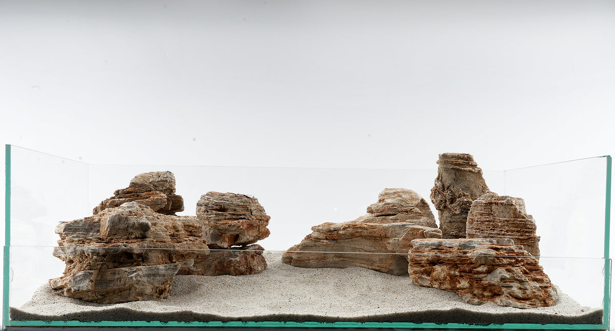 Helle Pagode - Stein für Aquarium & Terrarium - 250g Bruch