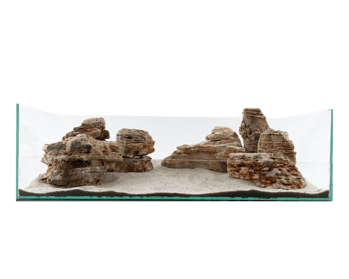 Helle Pagode - Stein für Aquarium & Terrarium - 250g Bruch