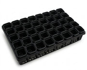 NatureHolic - JungleTray Large Schwarz - Anzuchtplatte mit 40 Töpfen
