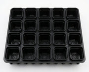NatureHolic - JungleTray Small Schwarz - Anzuchtplatte mit 20 Töpfen