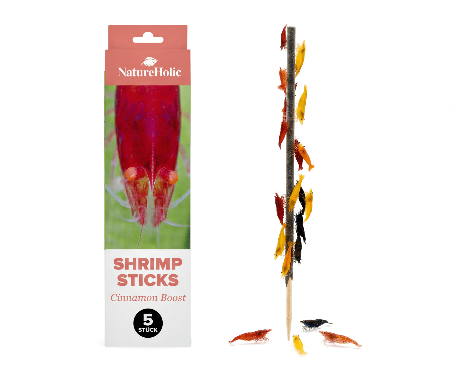 NatureHolic - Garnelen Lollies „Cinnamon Boost“ - 5 Lollis fürs Aquarium