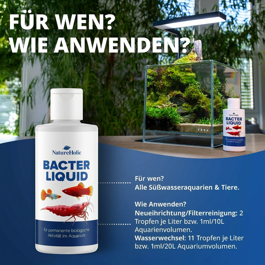 NatureHolic - Bacter Liquid - 125ml - Filterstarterbakterien