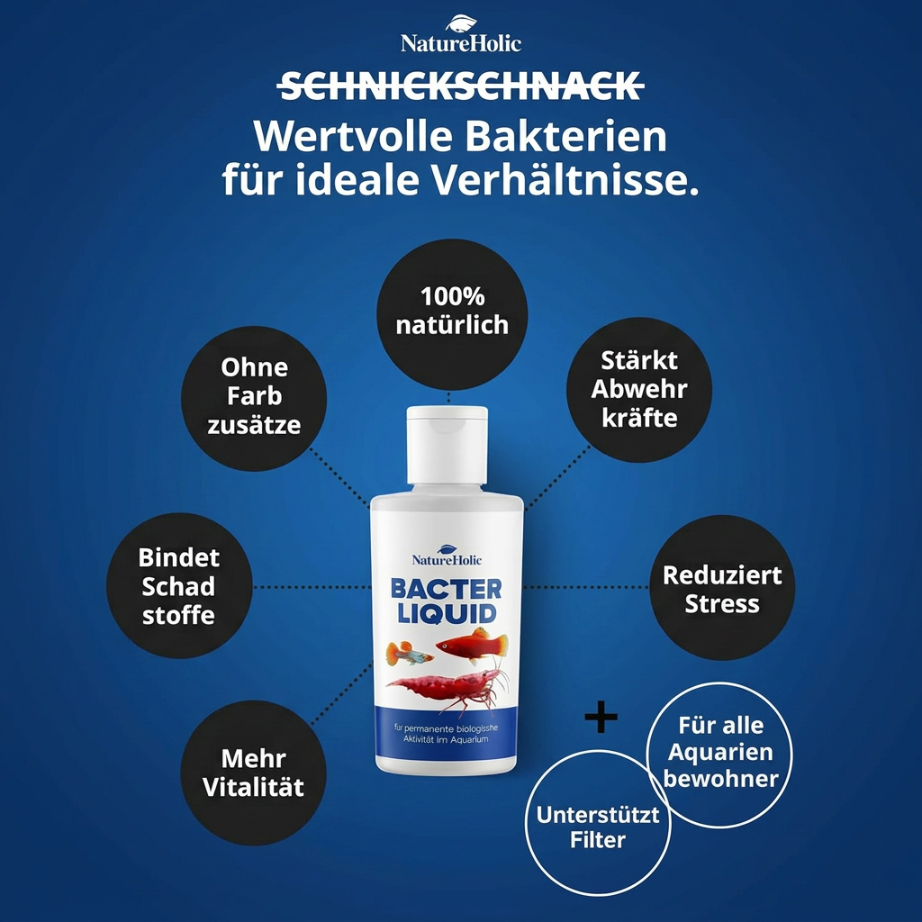NatureHolic - Bacter Liquid - 125ml - Filterstarterbakterien