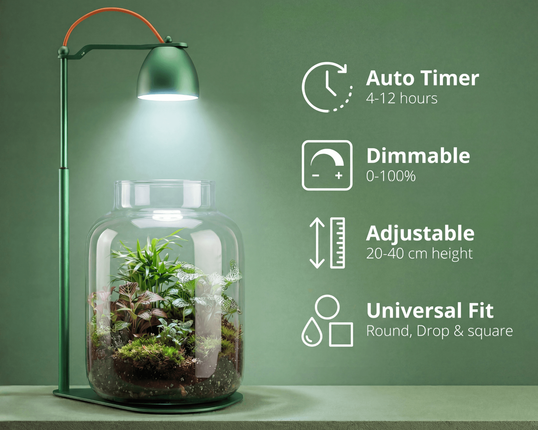 NatureHolic - Nano Spot+ - Beleuchtung für Nano-Aquarien / Wabikusa