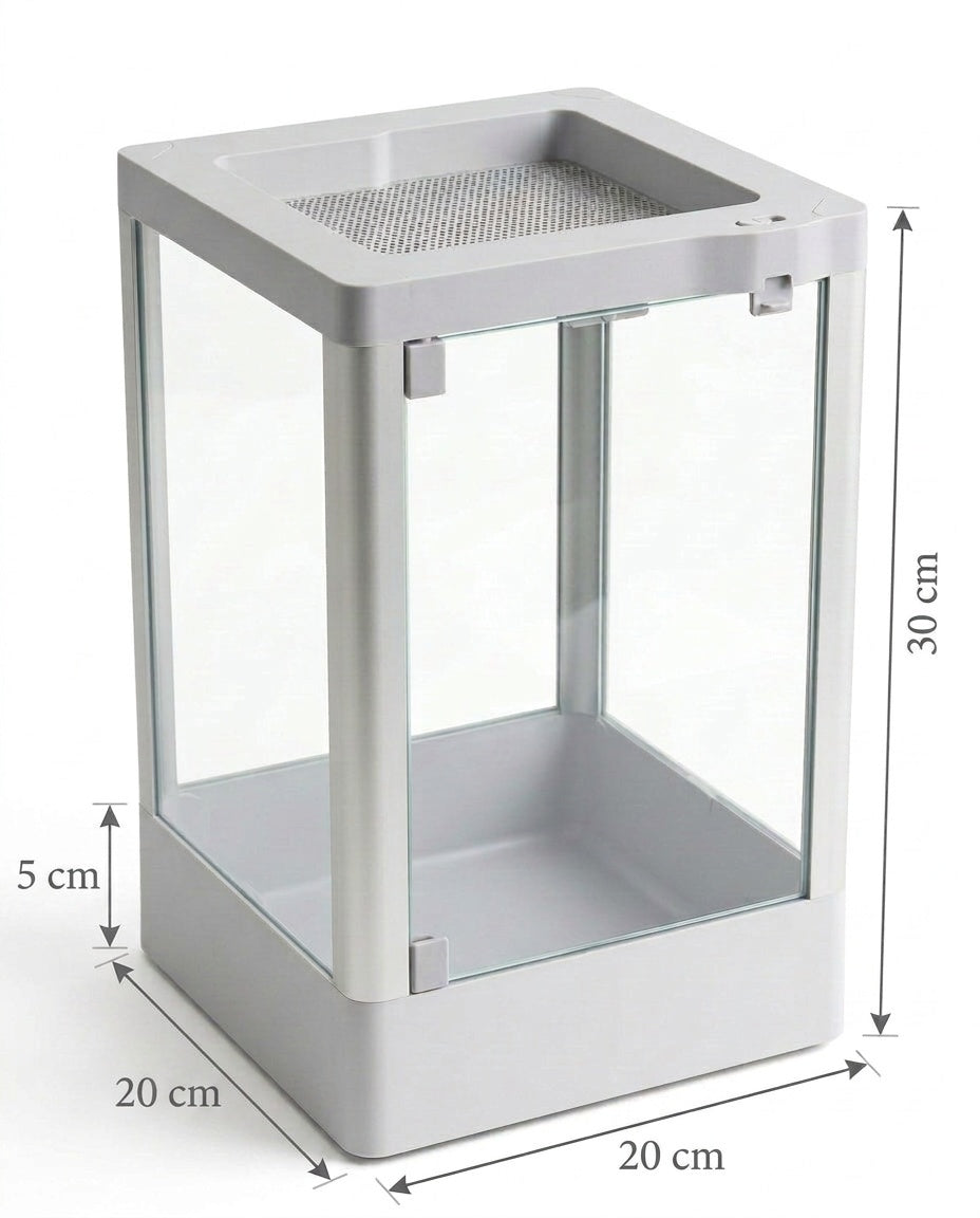 NatureHolic - Advinci Nano Terrarium 20 x 20 x 30 cm - Glasterrarium