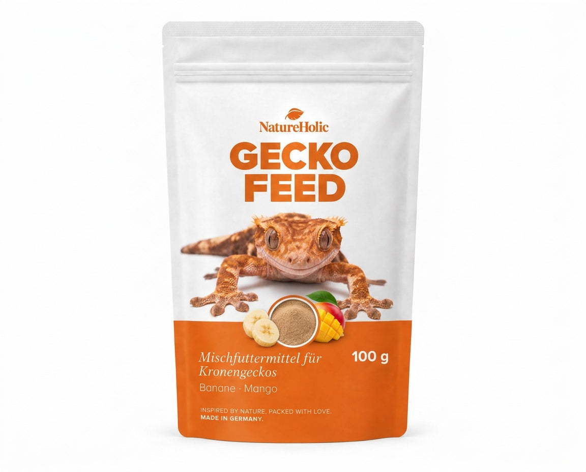 NatureHolic - GeckoFeed 100 g - Instant-Futterpulver für Kronengeckos