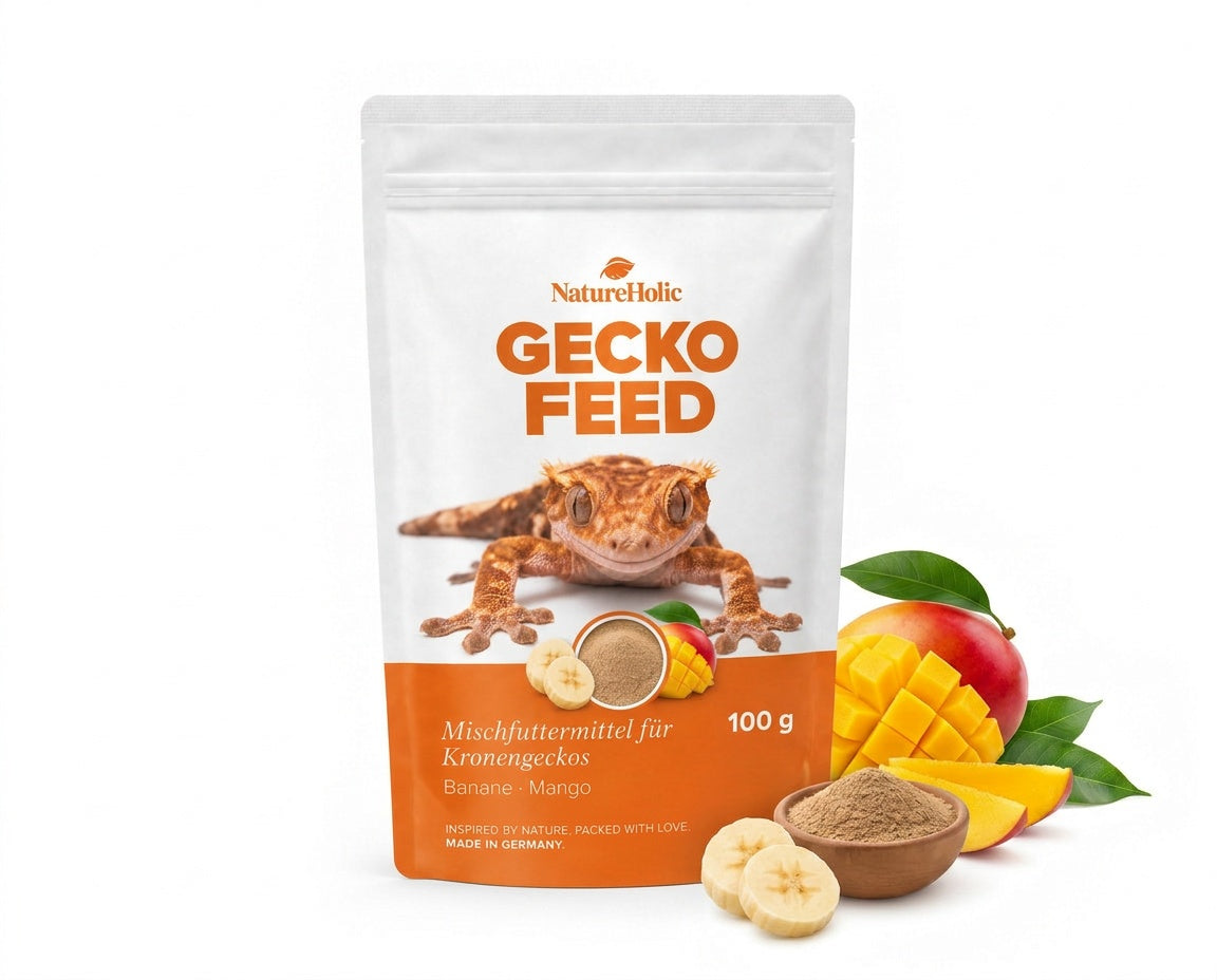 NatureHolic - GeckoFeed 100 g - Instant-Futterpulver für Kronengeckos
