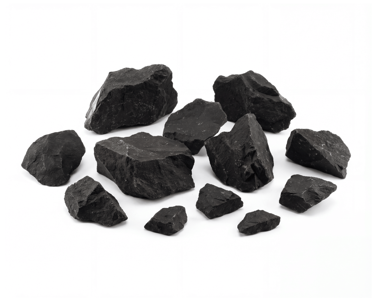 Schwarzer Felsen - Stein für Aquarium & Terrarium - 250g Bruch