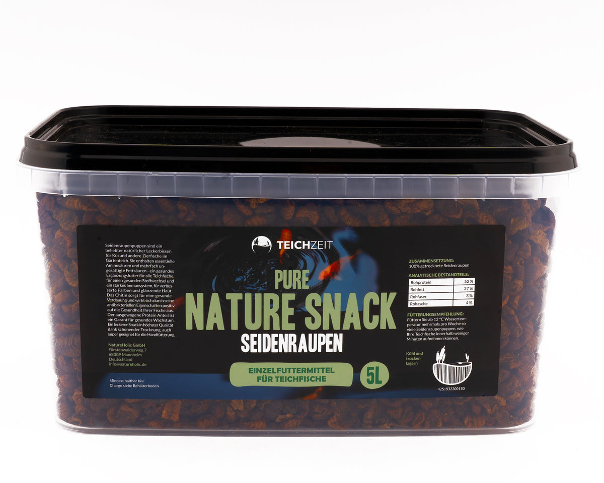 Teichzeit Pure Nature Snacks - Seidenraupen