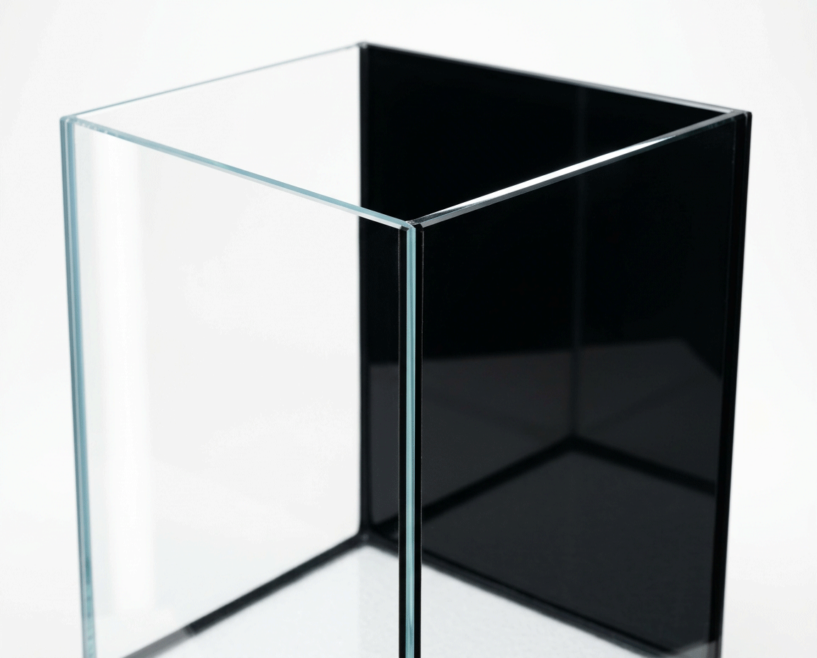 NatureHolic Black Wall - 5L Aquarium mit Rückwand aus schwarzem Glas