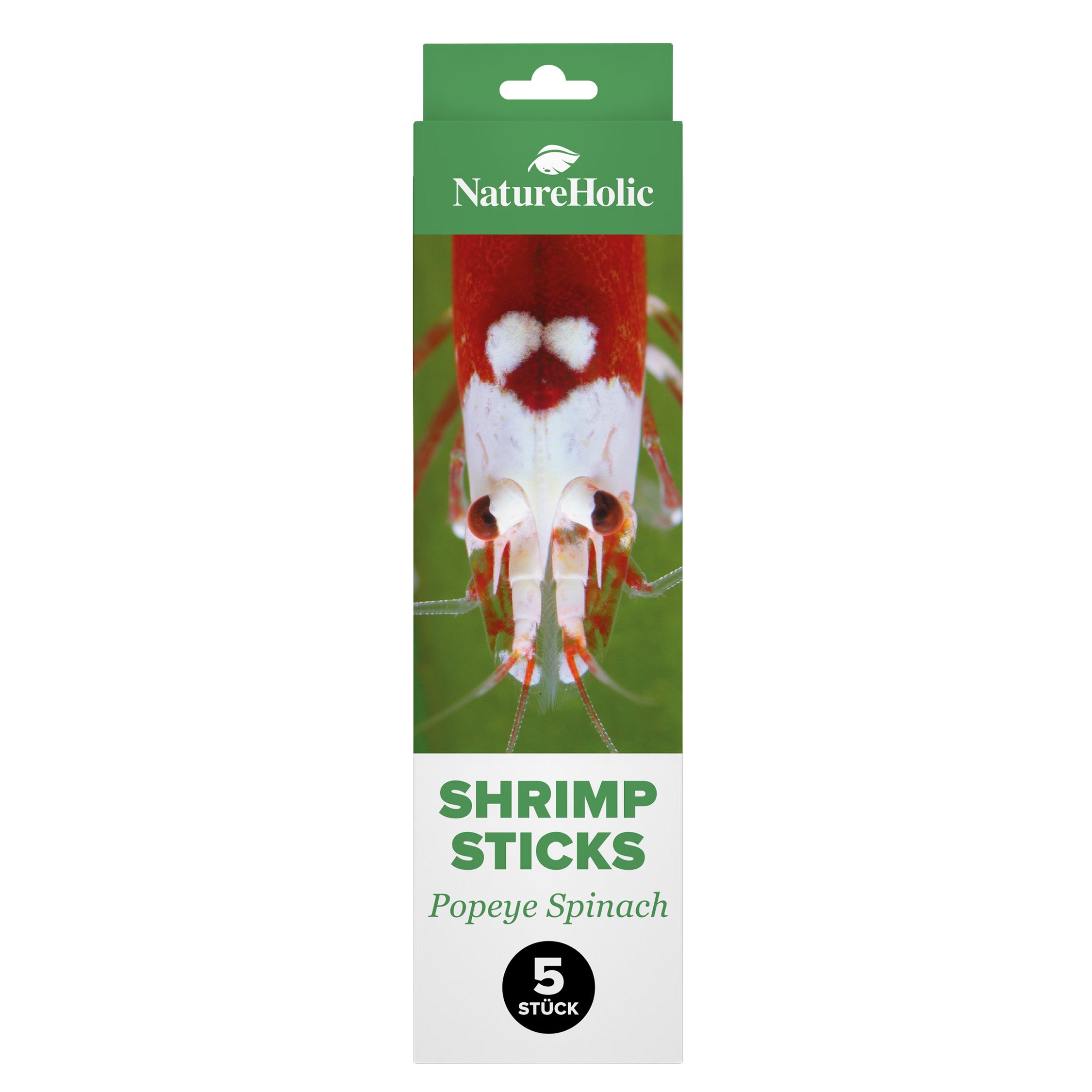 NatureHolic - Garnelen Lollies „Popeye - Spinat“ - 5 Lollis fürs Aquarium