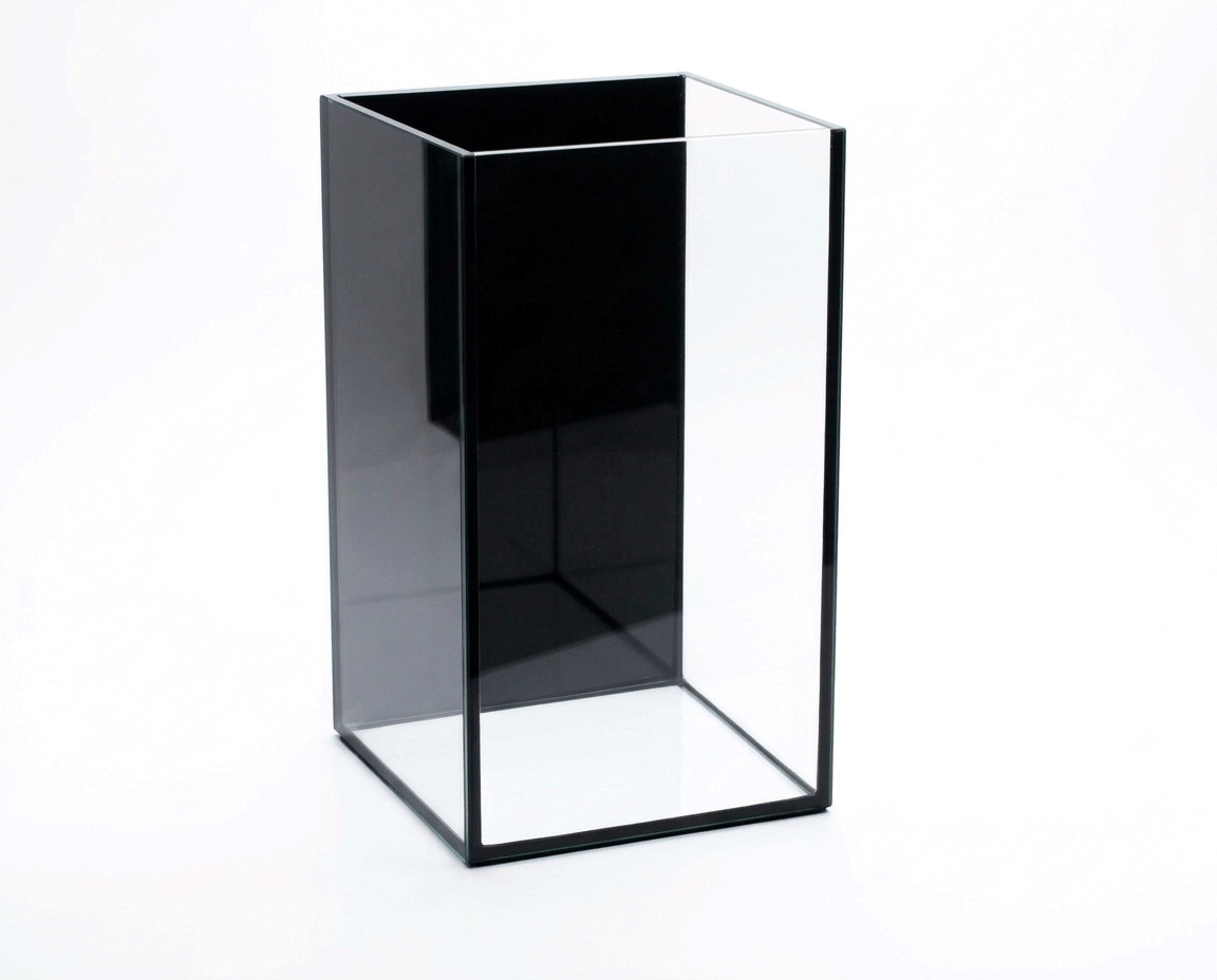 NatureHolic Black Wall - 5L Aquarium mit Rückwand aus schwarzem Glas
